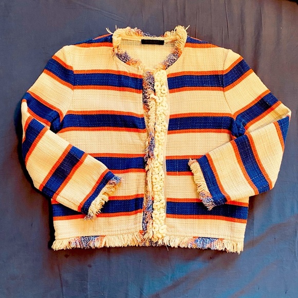 Pinko | Jackets & Coats | Pinko Blazer With Blue And Coral